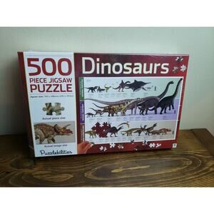 Dinosaurs 500 Piece Jigsaw Puzzle Educational Learning Puzzlebilities